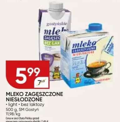 Mleko zagęszczone niesłodzone