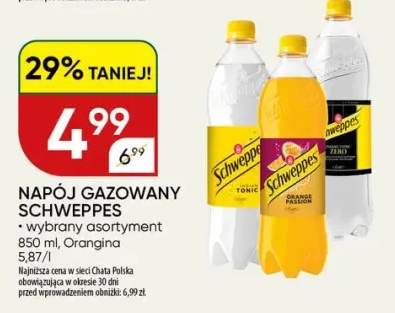 Napój gazowany schweppes wybrany asortyment