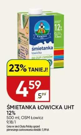 Śmietanka łowicka UHT 12%