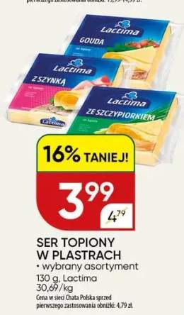 Ser topiony w plastrach wybrany asortyment