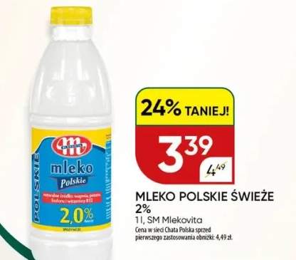 Mleko polskie świeże 2%