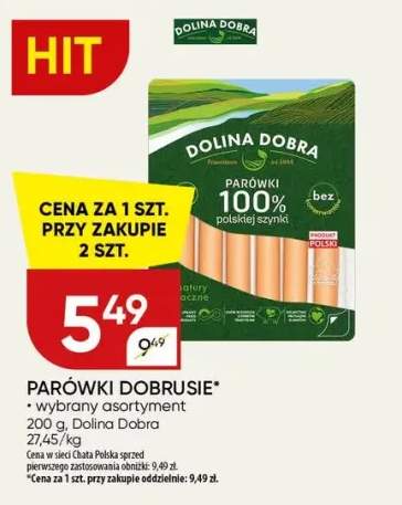 Parówki dobrusie wybrany asortyment