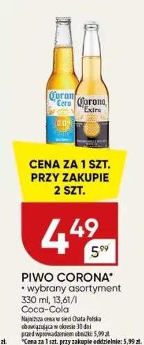 Piwo corona wybrany asortyment