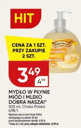 Mydło w płynie miód i mleko
