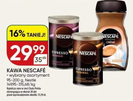 Kawa Nescafé wybrany asortyment