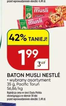 Baton musli wybrany asortyment