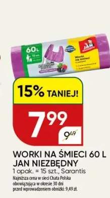 Worki na śmieci 60 l wybrany asortyment