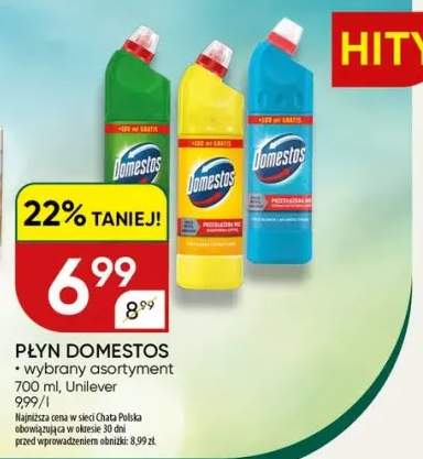 Płyn Domestos wybrany asortyment