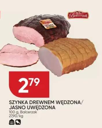 Szynka drewnem wędzona