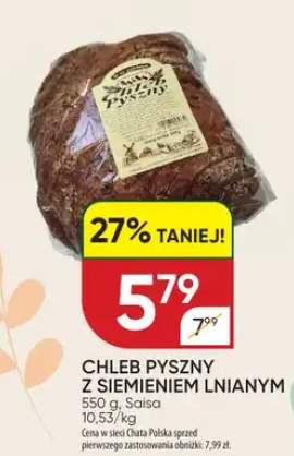Chleb pyszny z siemieniem lnianym