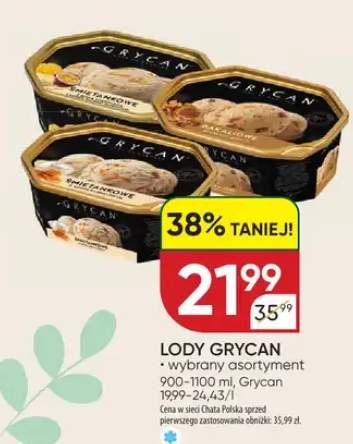 Lody wybrany asortyment