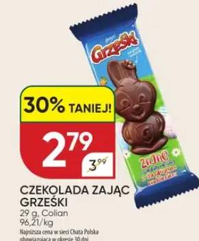 Czekolada zając grzeski