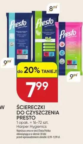 Ściereczki do czyszczenia Presto