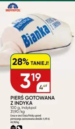 Pierś gotowana z indyka