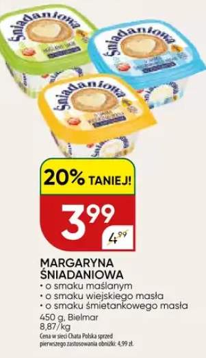 Margaryna śniadaniowa o smaku maślanym, o smaku polskiego masła, o smaku śmietankowego masła