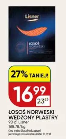 Łosoś norweski wędzony plastry