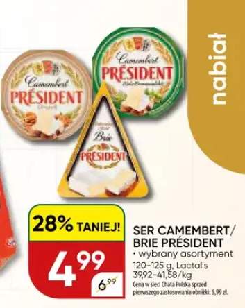Ser camembert/brie président wybrany asortyment
