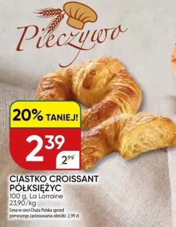 Ciastko croissant półksiężyc