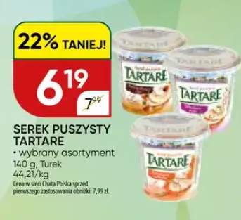 Serek puszyisty Tartare wybrany asortyment