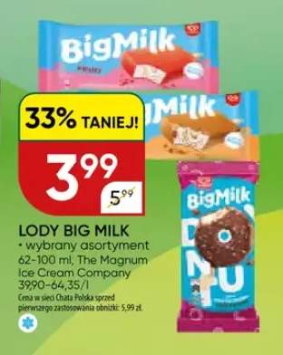 Lody Big Milk wybrany asortyment