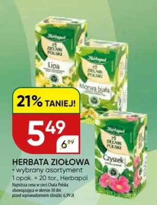 Herbata ziołowa wybrany asortyment