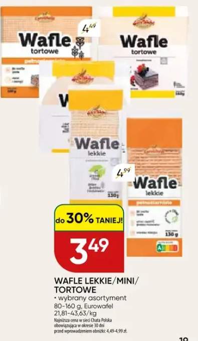 Wafle lekkie/mini/tortowe