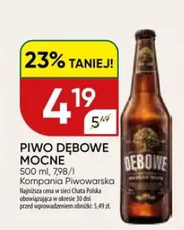 Piwo dębowe mocne