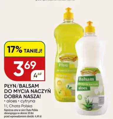 Płyn/balsam do mycia naczyń aloes/cytryna
