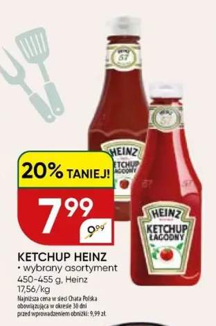 Ketchup Heinz wybrany asortyment