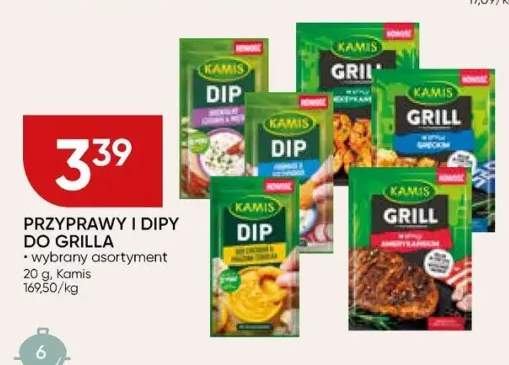 Przyprawy i dipy do grilla Kamis wybrany asortyment