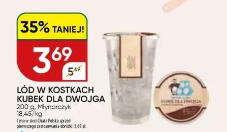 Lód w kostkach kubek dla dwojga Młynarczyk
