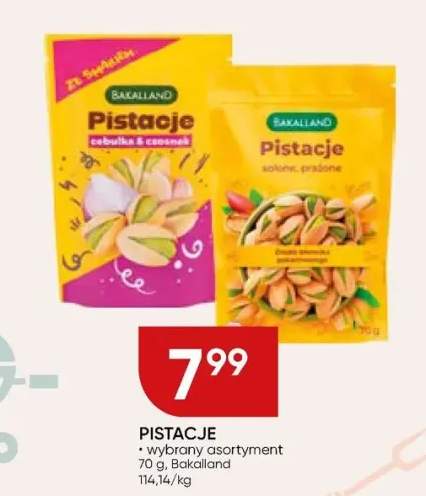 Pistacje cebulka i czosnek Bakalland
