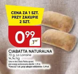 Ciabatta naturalna La Lorraine