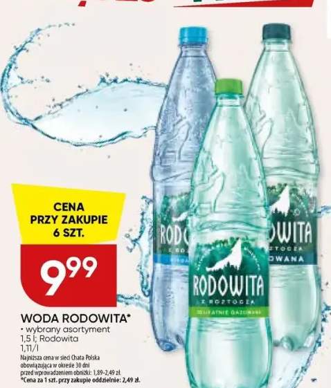 Woda Rodowita wybrany asortyment