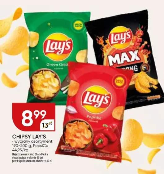 Chipsy Lay's wybrany asortyment