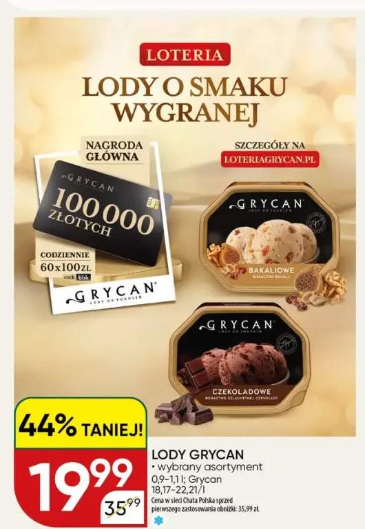Lody Grycan Bakaliowe 0,9-1,1l
