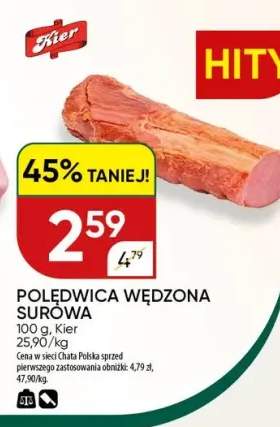 Polędwica wędzona surówa Kier