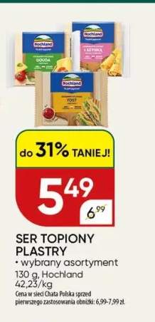 Ser topiony plastry Hochland
