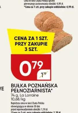 Bułka poznańska pełnoziarnista La Lorraine