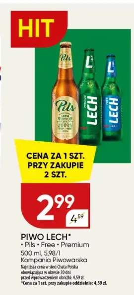 Piwo bezalkoholowe Lech Free