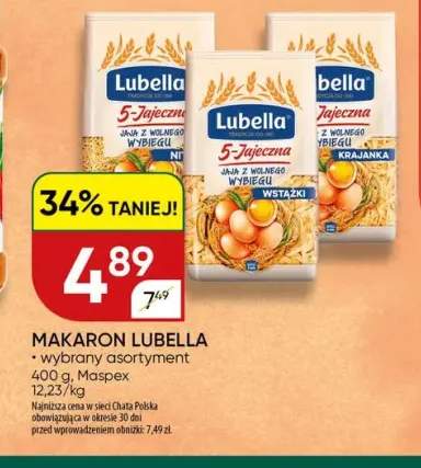 Makaron Lubella 5-Jajeczna Wstążki