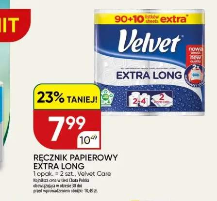 Ręcznik papierowy Velvet Extra Long