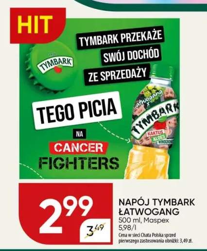 Napój Tymbark Łatwogang