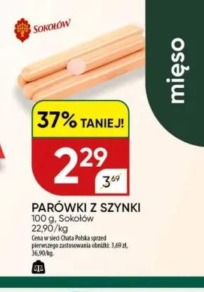 Parówki z szynki Sokołów