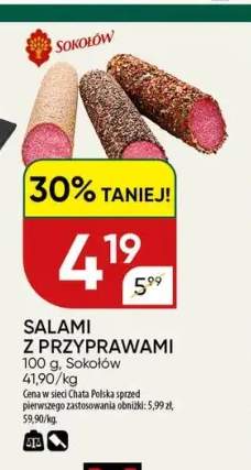 Salami z przyprawami Sokołów