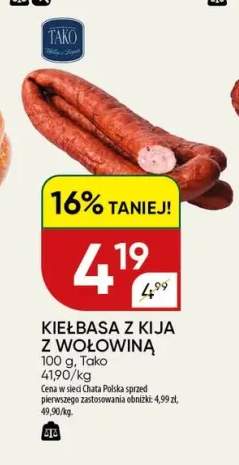 Kiełbasa z kija z wołowiną Tako
