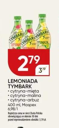 Lemoniada Tymbark cytryna-mięta +2 warianty