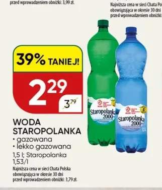 Woda Staropolanka gazowana +1 wariant