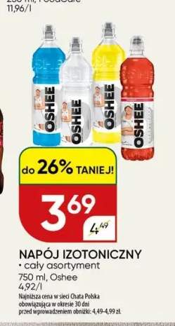 Napój izotoniczny Oshee