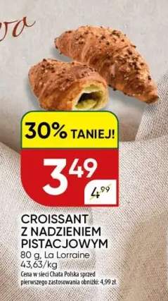 Croissant z nadzieniem pistacjowym La Lorraine